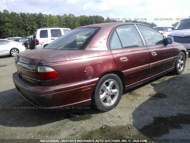 W06VR52R7WR112580 - 1998 CADILLAC CATERA BURGUNDY photo 4