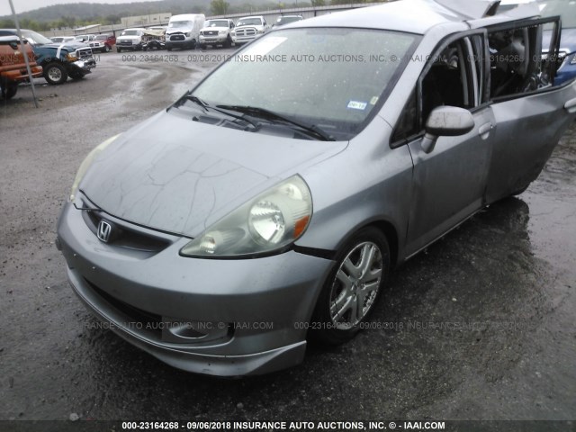 JHMGD38677S059654 - 2007 HONDA FIT S 银色 照片 2