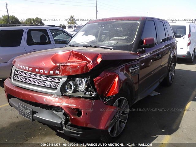 SALSH2E48AA230530 - 2010 LAND ROVER RANGE ROVER SPORT SC RED photo 2