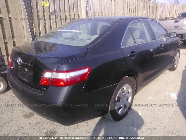 4T1BE46K39U296689 - 2009 TOYOTA CAMRY SE/LE/XLE BLACK photo 4