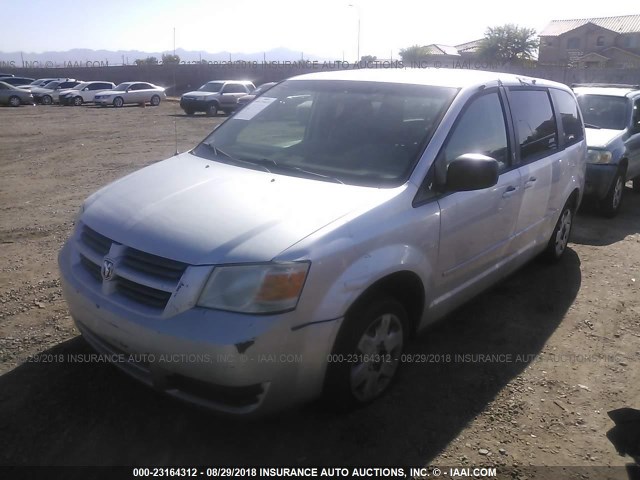 1D8HN44E29B515229 - 2009 DODGE GRAND CARAVAN SE SILVER photo 2