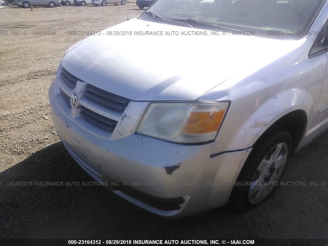 1D8HN44E29B515229 - 2009 DODGE GRAND CARAVAN SE SILVER photo 6