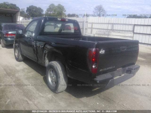 1GCCS249988194438 - 2008 CHEVROLET COLORADO LS BLACK photo 3