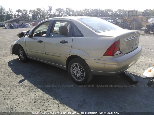 1FAFP3834YW286102 - 2000 FORD FOCUS ZTS GOLD photo 3
