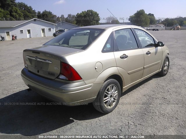 1FAFP3834YW286102 - 2000 FORD FOCUS ZTS GOLD photo 4