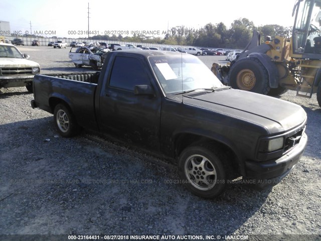 1B7FL26P1TS668707 - 1996 DODGE DAKOTA BLACK photo 1