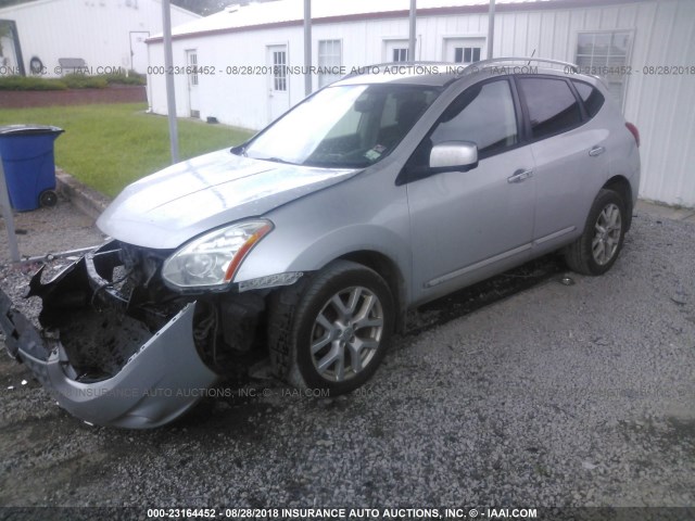 JN8AS5MT2CW261748 - 2012 NISSAN ROGUE S/SV SILVER photo 2