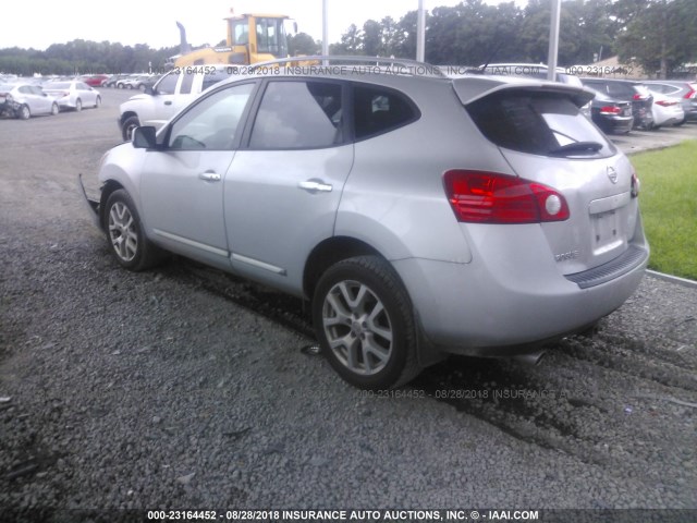 JN8AS5MT2CW261748 - 2012 NISSAN ROGUE S/SV SILVER photo 3