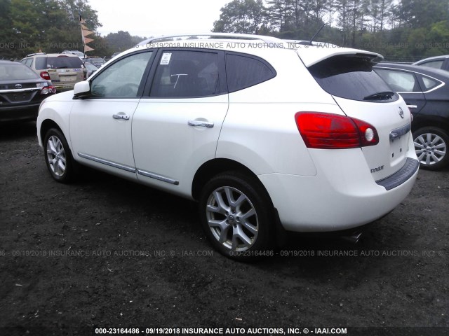 JN8AS5MV3BW299778 - 2011 NISSAN ROGUE S/SV/KROM WHITE photo 3