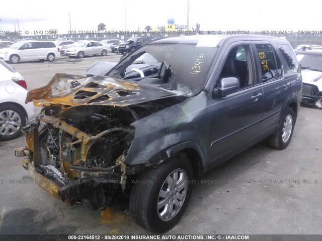 SHSRD789X6U434131 - 2006 HONDA CR-V SE/EX GRAY photo 2