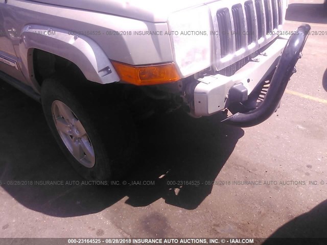 1J8HG58296C364113 - 2006 JEEP COMMANDER LIMITED SILVER photo 6