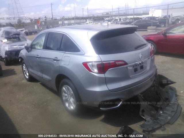 5J8TB4H51HL019134 - 2017 ACURA RDX TECHNOLOGY SILVER photo 3