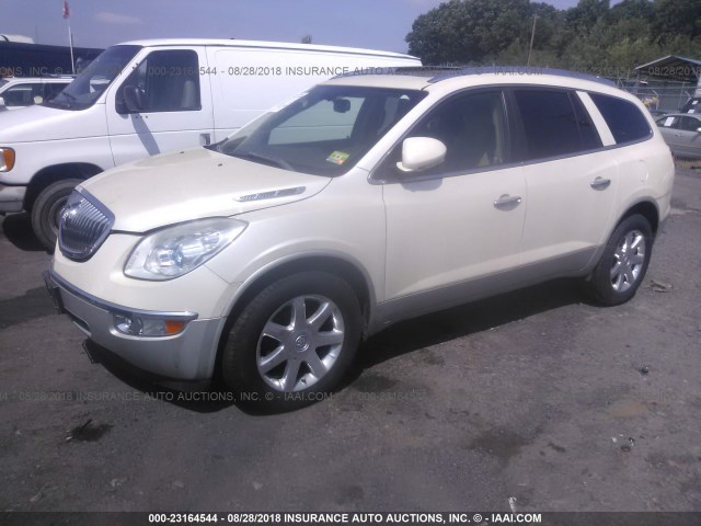 5GAEV23D89J154014 - 2009 BUICK ENCLAVE CXL WHITE photo 2