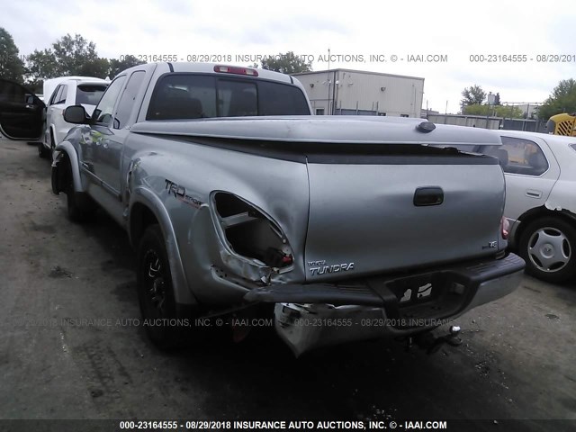 5TBRT34195S457132 - 2005 TOYOTA TUNDRA ACCESS CAB SR5 GRAY photo 3