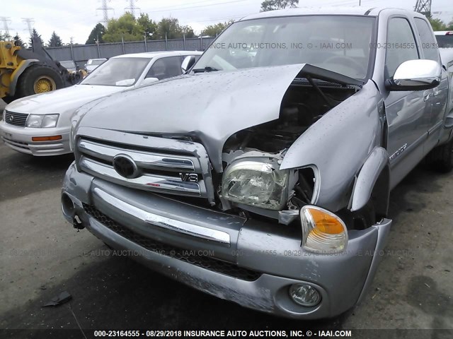 5TBRT34195S457132 - 2005 TOYOTA TUNDRA ACCESS CAB SR5 GRAY photo 6