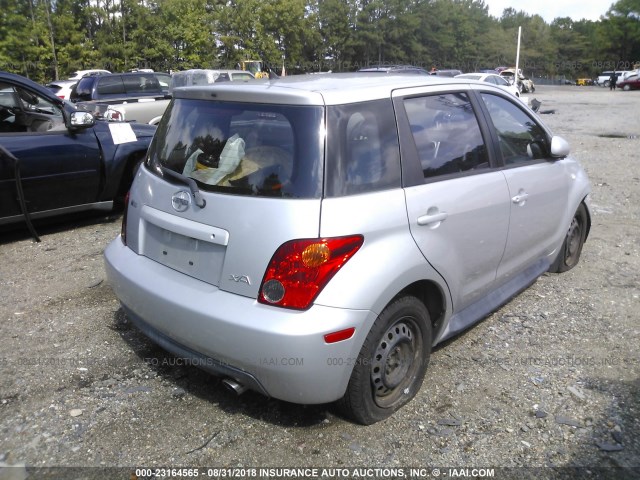 JTKKT624X50082970 - 2005 TOYOTA SCION XA ვერცხლისფერი ფოტო 4
