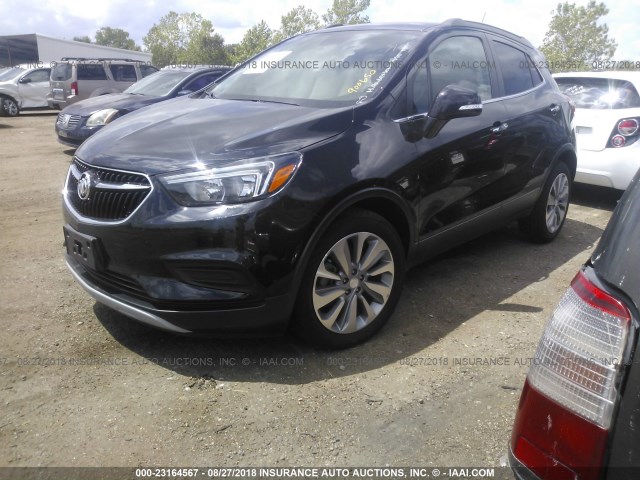KL4CJASB4JB591867 - 2018 BUICK ENCORE PREFERRED Қара фото 2