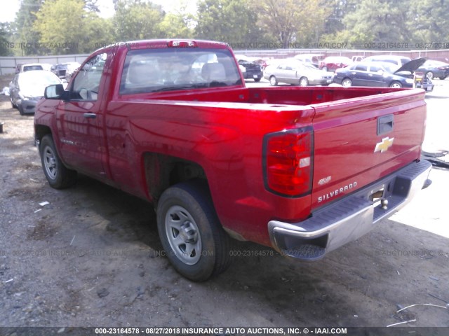 1GCNCPEH1FZ182834 - 2015 CHEVROLET SILVERADO C1500 RED photo 3