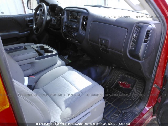 1GCNCPEH1FZ182834 - 2015 CHEVROLET SILVERADO C1500 RED photo 5