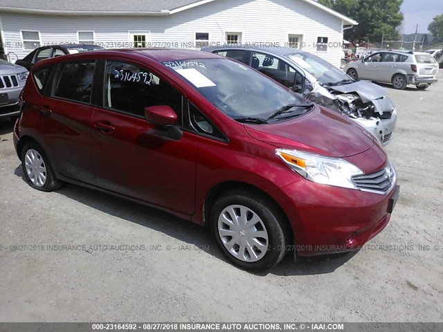 3N1CE2CP4FL409894 - 2015 NISSAN VERSA NOTE S/S PLUS/SV/SL/SR RED photo 1