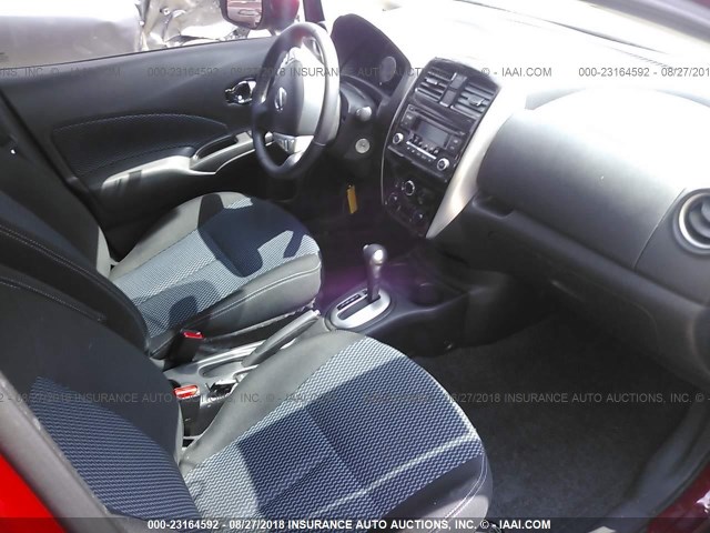 3N1CE2CP4FL409894 - 2015 NISSAN VERSA NOTE S/S PLUS/SV/SL/SR RED photo 5