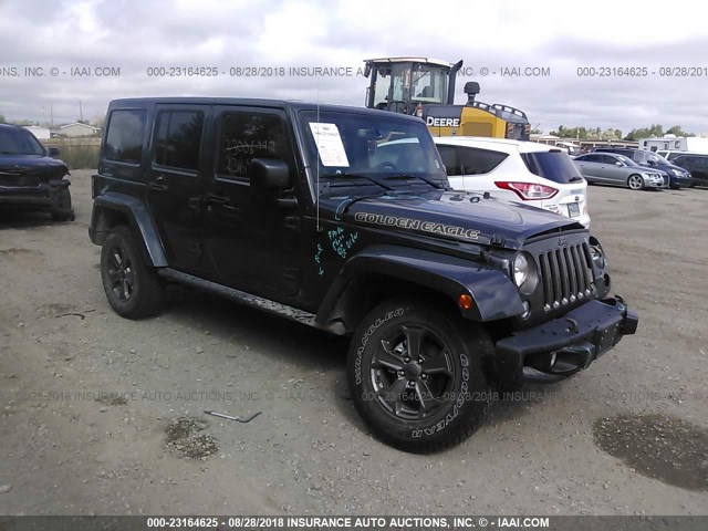 1C4BJWDG4JL892429 - 2018 JEEP WRANGLER UNLIMITE SPORT GRAY photo 1