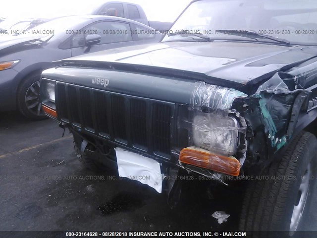 1J4FF48SXYL160185 - 2000 JEEP CHEROKEE SPORT GREEN photo 6