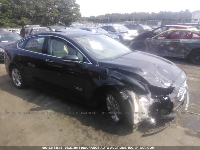 3FA6P0SU8GR294477 - 2016 FORD FUSION TITANIUM PHEV BLACK photo 1