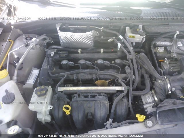 1FAHP35N98W265700 - 2008 FORD FOCUS SE/SEL/SES GRAY photo 10