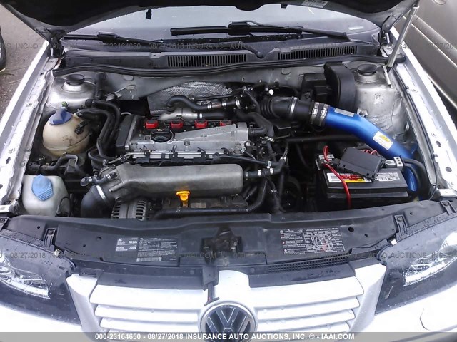 3VWPE69M13M163425 - 2003 VOLKSWAGEN JETTA WOLFSBURG 银色 照片 10