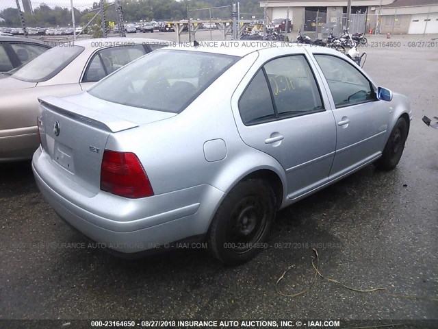 3VWPE69M13M163425 - 2003 VOLKSWAGEN JETTA WOLFSBURG 银色 照片 4