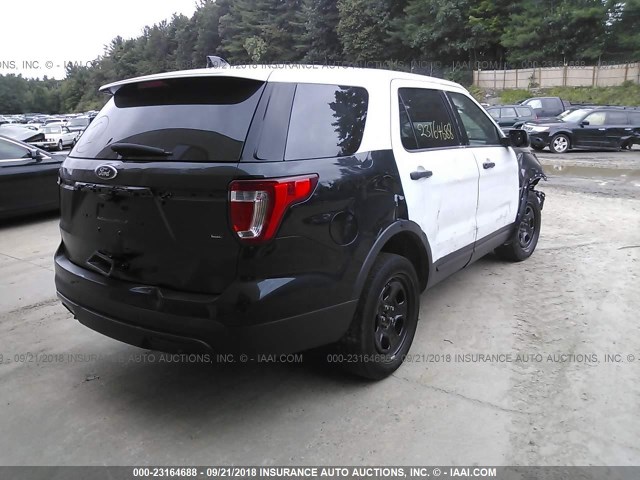 1FM5K8AR0HGA13275 - 2017 FORD EXPLORER POLICE INTERCEPTOR BLACK photo 4