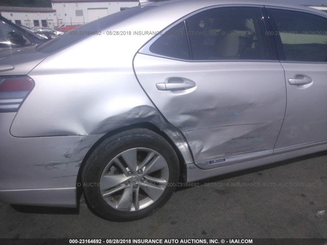 JTHBB1BA9B2043823 - 2011 LEXUS HS 250H SILVER photo 6