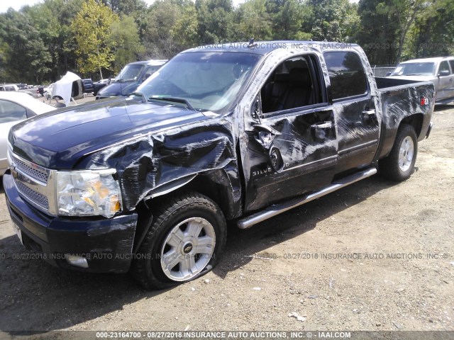 3GCPKTE34BG215876 - 2011 CHEVROLET SILVERADO K1500 LTZ BLACK photo 2