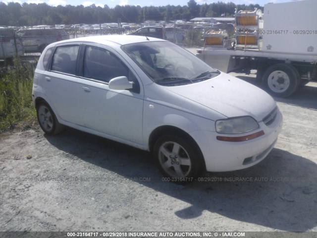 KL1TD666X6B682616 - 2006 CHEVROLET AVEO LS WHITE photo 1