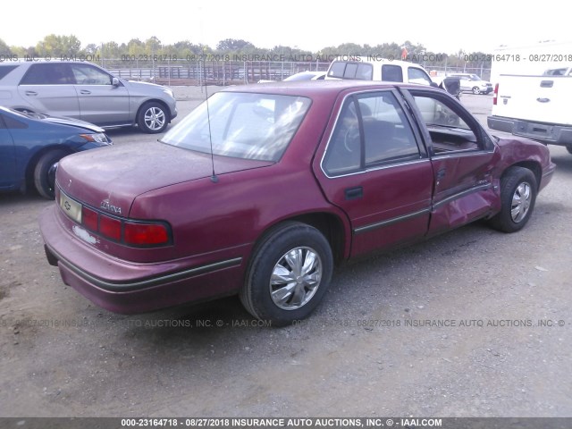 2G1WL54T3P9232832 - 1993 CHEVROLET LUMINA ბურგუნდია ფოტო 4