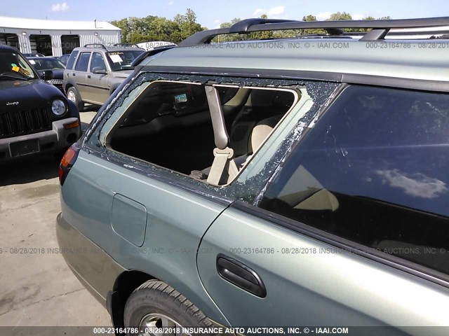 4S3BH675237605350 - 2003 SUBARU LEGACY OUTBACK AWP 绿色 照片 6