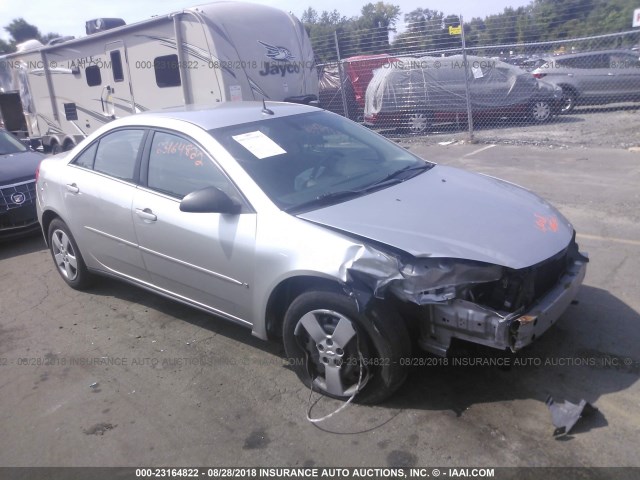 1G2ZF57B784265128 - 2008 PONTIAC G6 VALUE LEADER/BASE SILVER photo 1