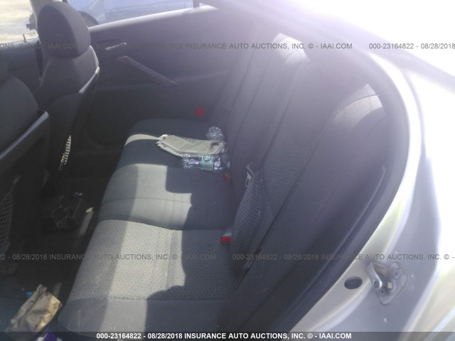 1G2ZF57B784265128 - 2008 PONTIAC G6 VALUE LEADER/BASE SILVER photo 8