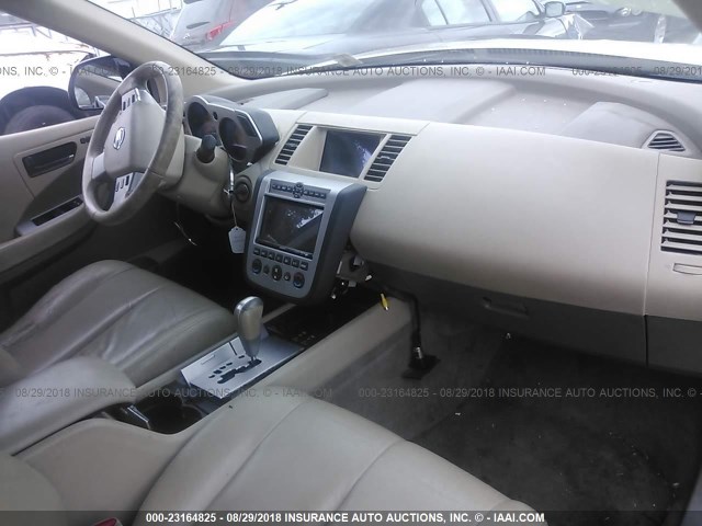 JN8AZ08T13W121473 - 2003 NISSAN MURANO SL/SE GOLD photo 5