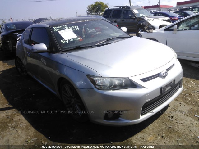 JTKJF5C74B3009299 - 2011 TOYOTA SCION TC 银色 照片 1