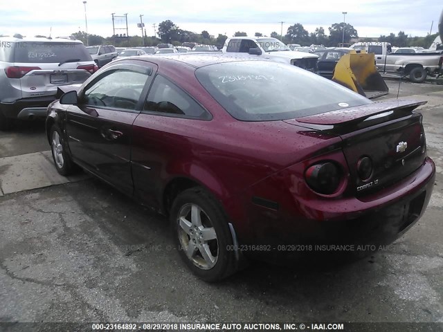 1G1AL15F487318102 - 2008 CHEVROLET COBALT LT MAROON photo 3