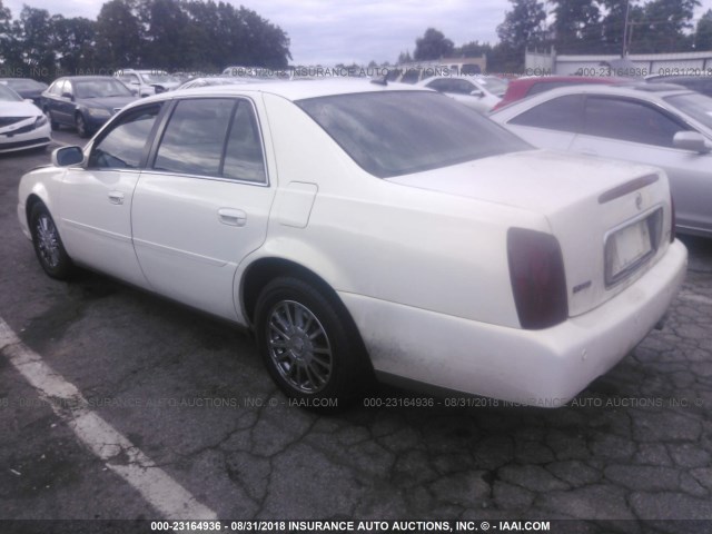 1G6KE57Y45U253067 - 2005 CADILLAC DEVILLE DHS WHITE photo 3