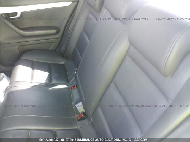 WAUAF78E08A164301 - 2008 AUDI A4 2.0T GRAY photo 8