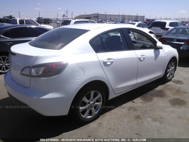 JM1BL1SF4A1166878 - 2010 MAZDA 3 I WHITE photo 4