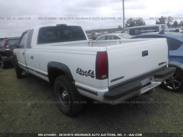 1GTGK29J8VE501521 - 1997 GMC SIERRA K2500 WHITE photo 3