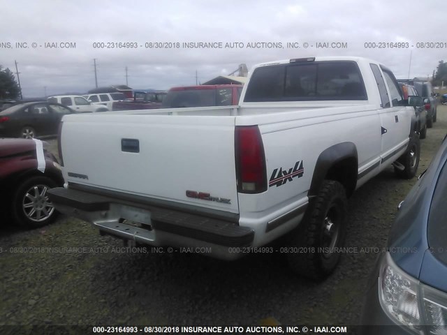 1GTGK29J8VE501521 - 1997 GMC SIERRA K2500 WHITE photo 4