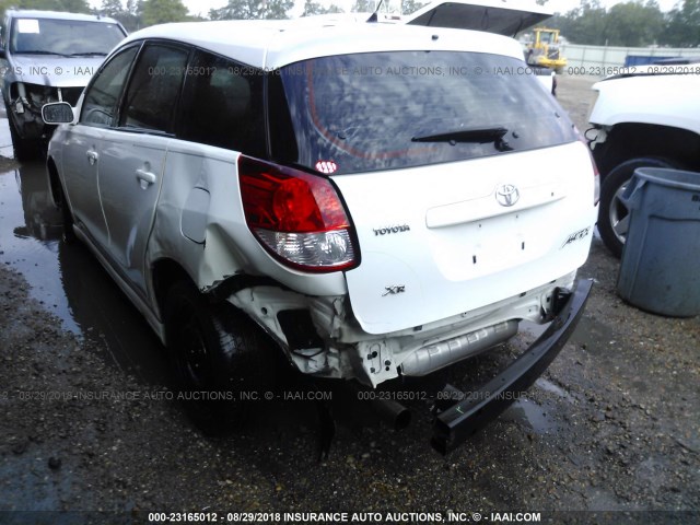 2T1KR32E83C067206 - 2003 TOYOTA COROLLA MATRIX XR WHITE photo 6