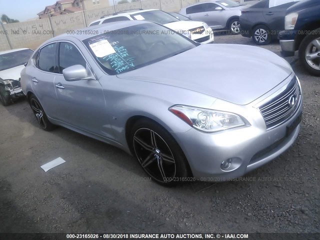 JN1BY1AP8EM260166 - 2014 INFINITI Q70 3.7 SILVER photo 1