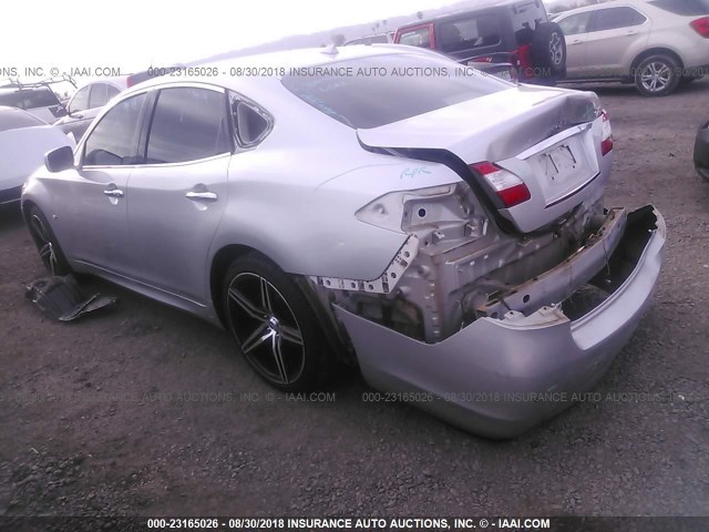 JN1BY1AP8EM260166 - 2014 INFINITI Q70 3.7 SILVER photo 3